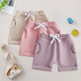 thumbnail image 2 of JUMEYU Girls Shorts Toddler Toddler Girl Shorts Pack Baby Girls Soft Elastic Waist Casual Playing Shorts Summer Short Pants 12 18 Months (Purple,12-18 Months), 2 of 7