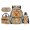 Capybara Print, variant on Yuyamidu Adorable Otter Kids Backpack 4Pcs Set for Girls 5-8 8-12 Elementary School Rucksack with Lunch Bag Pencil Case Water Bottle Sleeve 17 Inch Schoolbag Set