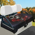 thumbnail image 4 of Yuyamidu Skull Golf Cart Seat Covers, Red Rose Club Car Seat Towel Blanket Soft Thick Golf Cart Cushion Covers Flannel Golf Cart Accessories, 4 of 8