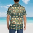 thumbnail image 4 of Fuzoiu Traditional Tribal Aztec1 Print Hawaiian Shirt for Men, Summer Beach Casual Short Sleeve Button Down Shirts, Men’s Beach Summer Shirts with Pocket,Medium, 4 of 7