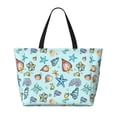thumbnail image 2 of Kdxio Sea Shells 2 for Beach Bag for Women Large Beach Tote Bag Waterproof Sandproof Swim Bag with Zipper Pockets Beach Vacation Travel, 2 of 7