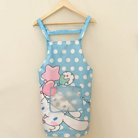 

Kawaii Kurumi Cinnamoroll My Melody Kitchen Waterproof and Oil-proof Apron Anime Sanrio Cartoon Girly Heart Cute Cafe Thin Gift