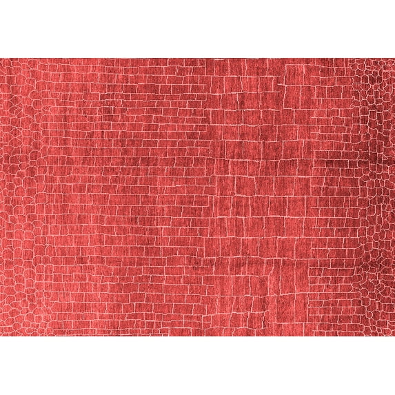 Ahgly Company Indoor Rectangle Oriental Red Industrial Area Rugs, 5' x 8'