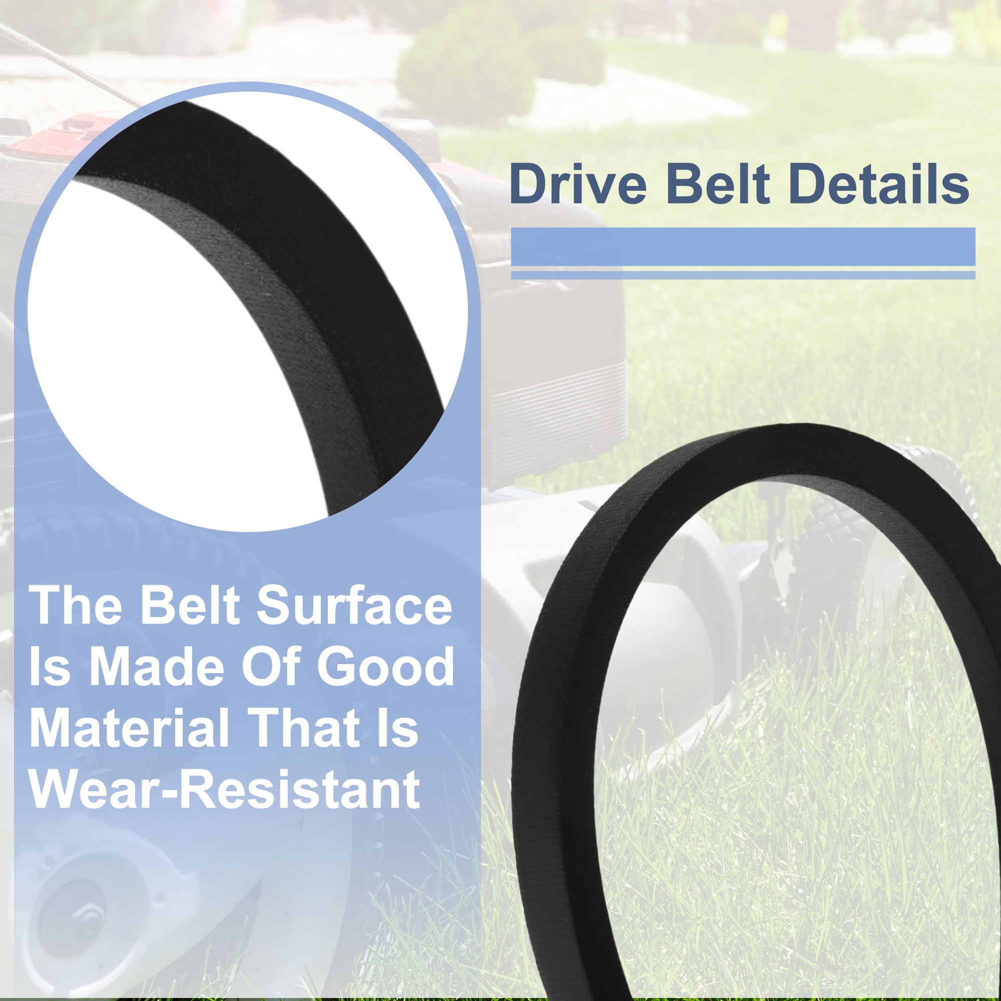 No.07200817 Lawn Mower Deck Belt Lawn Mower Drive Belt for Gravely ZT HD 60 1 Pc