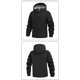 thumbnail image 4 of Ceisia Men's Winter Warm Hooded Zipper Closure Gift Solid Color Jacket - Nylon-Spandex for Daily & Outdoor Wear, 4 of 9