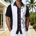 thumbnail image 2 of MDUKONU Chemise d'Invité de Mariage pour Homme à Manches Courtes, Ne Rétrécit Pas, Chemise Passe-Partout, Blanc, TG, 2 of 4