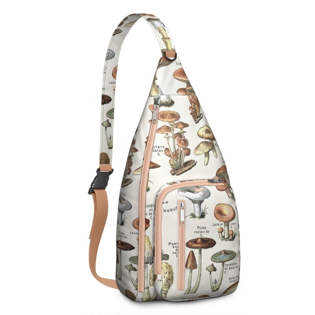 Psychedelic Mushroom Pack - Trippy Colorful Fungi Design, Fashion Forward Sling