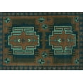 thumbnail image 1 of Ahgly Company Machine Washable Indoor Rectangle Persian Turquoise Blue Traditional Area Rugs, 5' x 8', 1 of 4