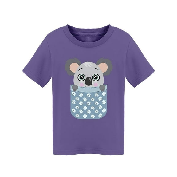 Cute Koala Peeking Inside Pocket T-Shirt Toddler -Image by Shutterstock, 2 Toddler