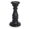 Home Trends 10in Walnut Wood Pillar Candle Holder