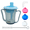 Blue with Gray, variant on Ehucon Dysphagia Regulating Drinking Cup, Spill-Proof 5cc/10cc Sip Control Blue with Gray 1 Piece