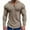 Khaki, variant on Men's Shirts Pullover Hoodie Pocket Solid Color Half Cut Half Zip Man Long Sleeve Hoodless Casual Outwear Jackets Gray M