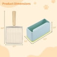 thumbnail image 5 of Cat Litter Scoop with Scoop Stand, Metal Poop Scooper Caddy, Durable Cleanup Tool Set for Cat Kitten, 5 of 5