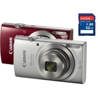 Canon PowerShot ELPH 180 Digital Camera w/ Free 16GB SD Card