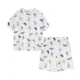 thumbnail image 5 of Conjunto de ropa de dormir holgada de manga corta con cuello redondo para mujer, ropa cómoda para el hogar de talla grande con estampado de dibujos animados, ligera para verano, 5 of 5