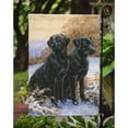 thumbnail image 3 of Black Labradors Snowy Day Garden Flag, 3 of 3
