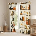 thumbnail image 3 of Manfei Boys Girls Animal Cats Black Out Curtains,Vintage Aesthetic Curtains Pack of 2 (42x63 Each),Cartoon Pet Bedroom Curtains,Ultra Soft Home Decor, 3 of 6