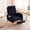 Teddy Blue, variant on Timbernest Nursery Rocking Chair, Teddy Upholstered Glider Rocker Recliner Chair with Adjustable Footrest, Reading Chair for Bed Room, Ivory