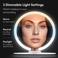 thumbnail image 3 of Espejo de maquillaje Fancii Abigail con luz LED de 3 colores, 3 of 7
