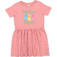 thumbnail image 3 of Inktastic Funny Easter Just Chillin' with My Peeps Girls Toddler Dress, 3 of 5