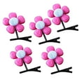 thumbnail image 6 of Fvsianol Metal Hair Clip Elegant Hairpin Rust resistant Hairpin Set 5Pcs Kids Funny Hair Pin with Double Sided Flower Decor for Girls Hair Accessories, 6 of 9