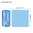 thumbnail image 2 of Bolsas de basura pequeñas Uxcell de 0.5 galones, bolsas de basura azules, 8 rollos / 240 unidades, 2 of 5