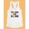 thumbnail image 3 of Stay True And Be You Racerback Tank Women -Smartprints Designs, Female Large, 3 of 4