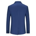 thumbnail image 3 of QENGING Men's Suit Jacket Slim Fit Suit Solid Color Dress Business Casual Single Blazer Suit for Home Party Outdoor, 3 of 3
