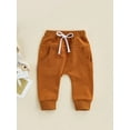 thumbnail image 2 of TOPGOD Infant Baby Boys Girls Pants Elastic Waist Drawstring Trouser Joggers Long Pants with Pocket Tie-Up Sweatpants, 2 of 6