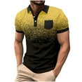 thumbnail image 1 of ameIAEA Men's Summer Short Sleeve Casual 3 Button T-Shirts Basic Golf Work Tees Tops with Pocket, 1 of 5
