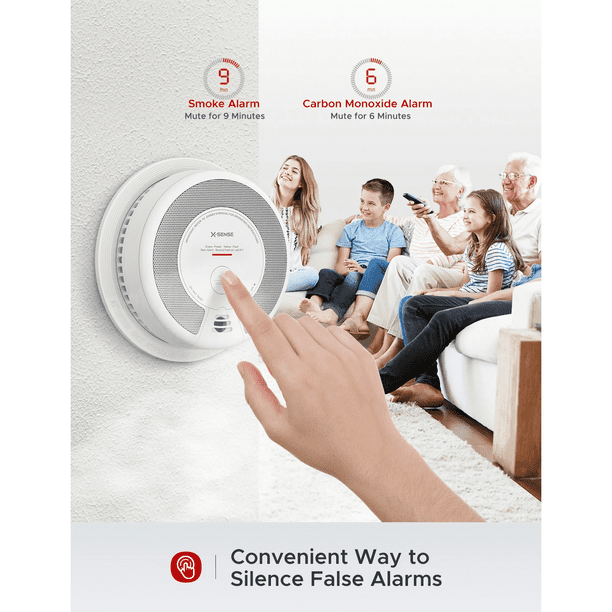 X-Sense 2-in-1 Smoke Detector Carbon Monoxide Detector Combo 10
