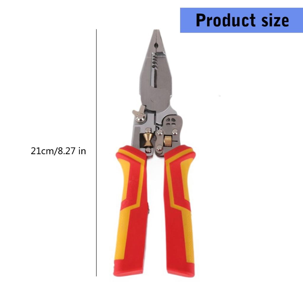 CEORPER Wire Stripper 9 in 1 Wire Stripping Pliers for Cutting and Pulling Wires with Electricity Measurement Function