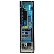 Dell OptiPlex Desktop Computer PC w/RGB Lighting, Ultra-Fast Intel i5 Quad-Core, 8GB RAM, 500GB SSD, DVD-RW, Windows 10 Home, WiFi, Includes 24 Monitor and Periphio 4-in-1 Kit