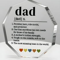 Gifts For Dad From Daughter Son Father's Day Birthday Gifts For Best Dad Ever Ideas Gift 3.9x3.9 In Acrylic Plaque Desk Decorations Anniversary Valentine's Thanksgiving Day Decor