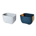 thumbnail image 2 of Matsuzay Cubos de basura multiusos de PP, universales y eficientes para varios entornos, cubo de basura fácil de plegar, blanco y gris Type3 NO3, 2 of 6
