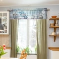 thumbnail image 5 of Cute Christmas Snowman Curtain Valance for Windows, Rod Pocket Valance Window Treatments 1 Panel Short Curtains for Kitchen Windows Bathroom Bedroom 54 x 18 inch Home Decor, 5 of 6