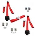 thumbnail image 1 of AMC Eagle 1979-1987 Airplane 3 Point Red Retractable Bench Seat Belt Kit with Bracketry - 3 Belts, 1 of 1