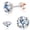 Rose Gold, variant on Moissanite Earrings for Men Women, 136 Titanium Flat Back Stud Earrings, Moissanite Helix Cartilage Earring Studs | D Color VVS1 Clarity