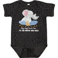 thumbnail image 3 of Inktastic My Gigi Loves Me to the Moon and Back Elephant Family Boys or Girls Baby Bodysuit, 3 of 5