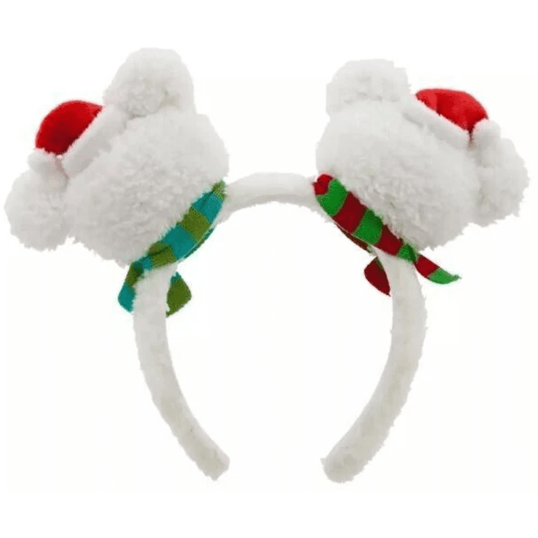 Disney Fuzzy Holiday Ear Headband Snowman WDW PARKS Disney Parks Christmas Holiday Mickey Mouse Ears Fuzzy  main image 4