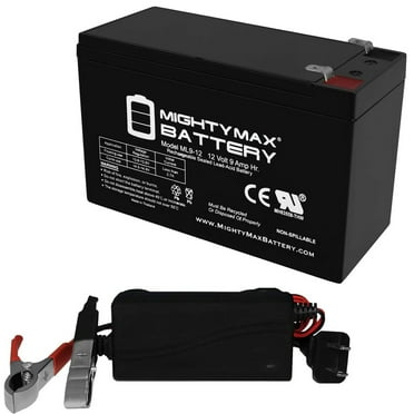 12V 9AH SLA Battery Replaces Liebert GXT40VBATT   12V 1Amp Charger