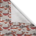 thumbnail image 6 of Ambesonne Mushroom Valance & Curtain, Forest Fall on Polka Dots, 55"x45", Orange Dark Coral Tan, 6 of 6