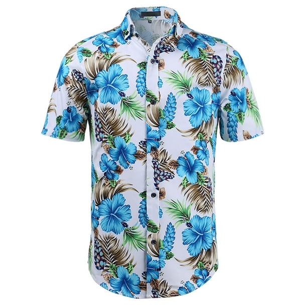 walmart hawaiian shirts men