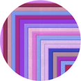 thumbnail image 1 of Ahgly Company Machine Washable Indoor Round Transitional Bright Lilac Purple Area Rugs, 4' Round, 1 of 7