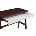 thumbnail image 5 of 36''L Computer Desk, Modern Vanity Desk, Office Desk with Spacious Tabletop and Big Drawer, Multi-fucntional Writing Table for Home Office, Espresso, 5 of 6