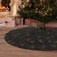 thumbnail image 6 of Yiaed Gold Spiders And Cobwebs Print Christmas Tree Skirt , Tree SkirtsTree Mat for Christmas Winter Holiday Indoor Decorations-36", 6 of 7