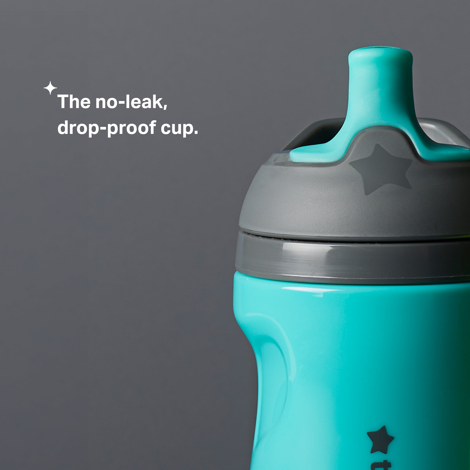 Tommee Tippee Insulated Sporty Bottle, 12 Months+, 9oz, No Spill Toddler Water Bottle, Two-Piece Valve Helps Stop Spills, Blue, 1 count