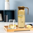 thumbnail image 7 of Glass Pitcher with Lid and Spout, Glass Carafe for Hot/Cold Water, Large Iced Tea Pitcher for Coffee, Juice and Homemade Beverage Coffee, 7 of 7