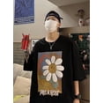 thumbnail image 7 of Summer New Casual Loose T-shirt Short Sleeved Men‘s Fashion Loose Printing Large 8XL Hip Hop Couple Wear Half Sleeve Cotton Top, 7 of 7