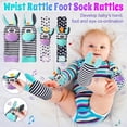 thumbnail image 7 of Ludolm Baby Rattles Toys 0-6 Months: Rattles for Babies 0-3-6-12 Months Infant Rattle Toys for Babies 0-6 Months Teething - Newborn Baby Boy Girl Rattles Set Wrist Socks(Macaron Colors-15PCS), 7 of 7